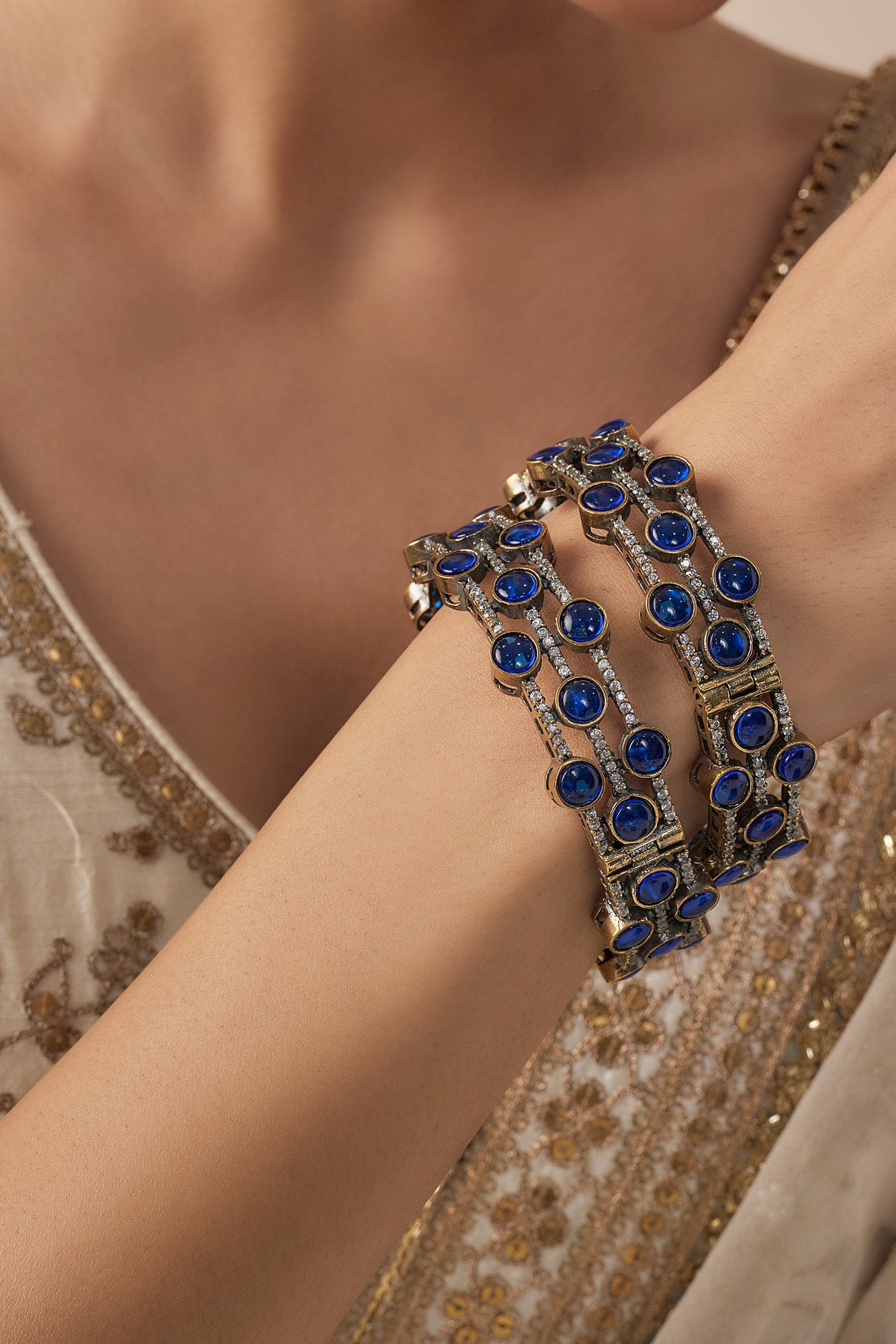 Designer Beaded Bangles Set 