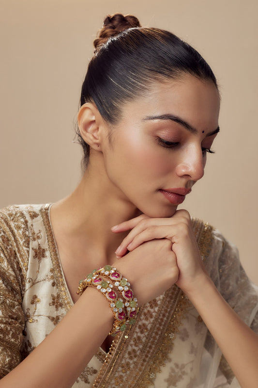 Kundan Polki Designer Bangles 