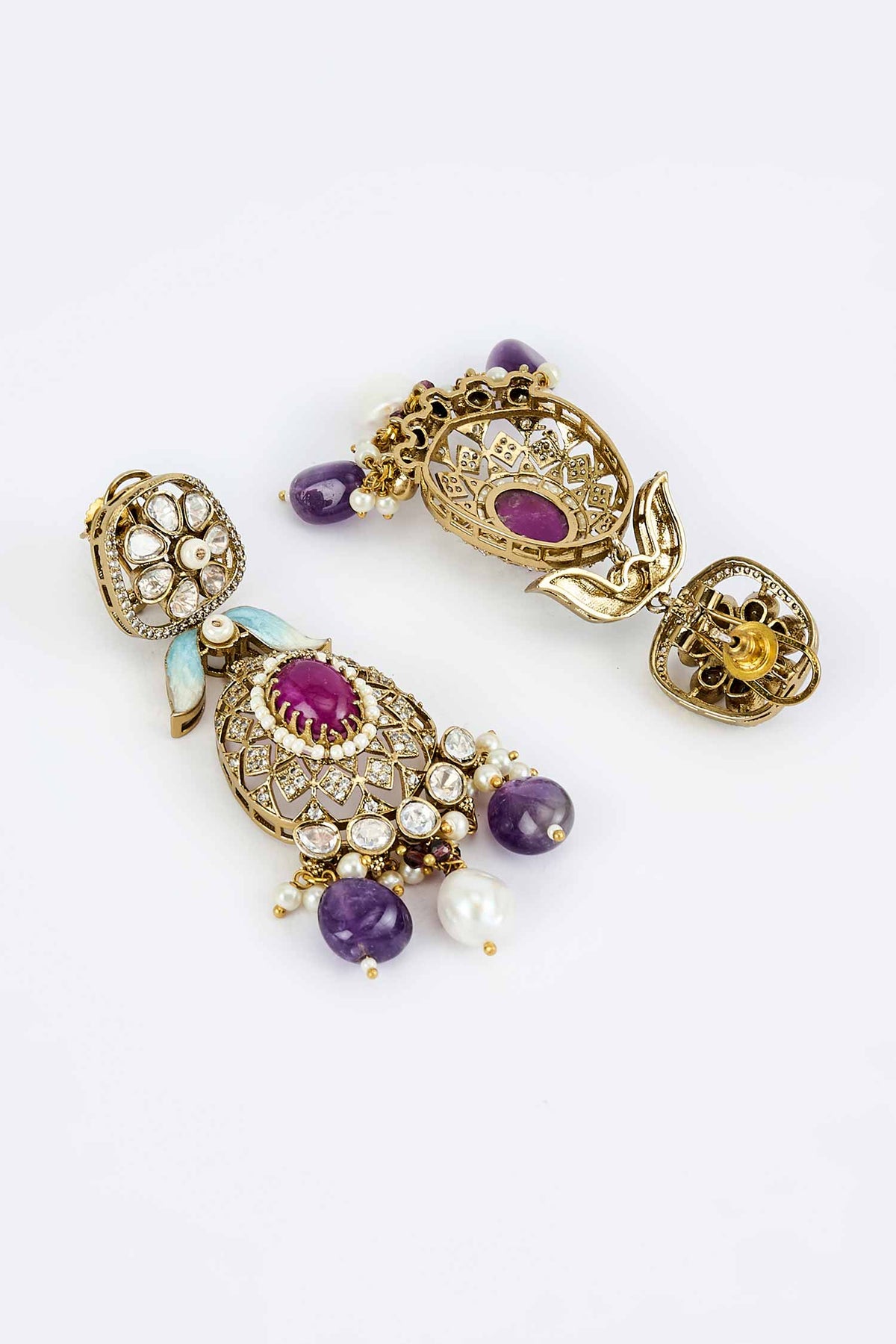 Kundan Polki Designer Jewellery Set 