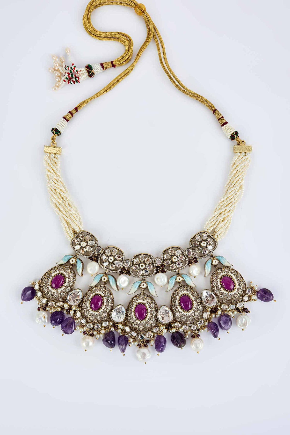 Kundan Polki Designer Jewellery Set 