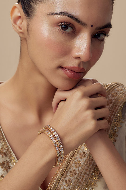 Designer Kundan Polki Bangles 