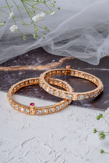 Designer Kundan Polki Bangles 