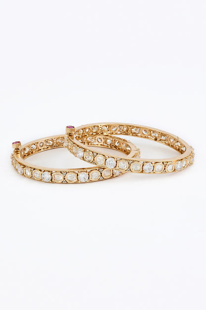 Designer Kundan Polki Bangles 