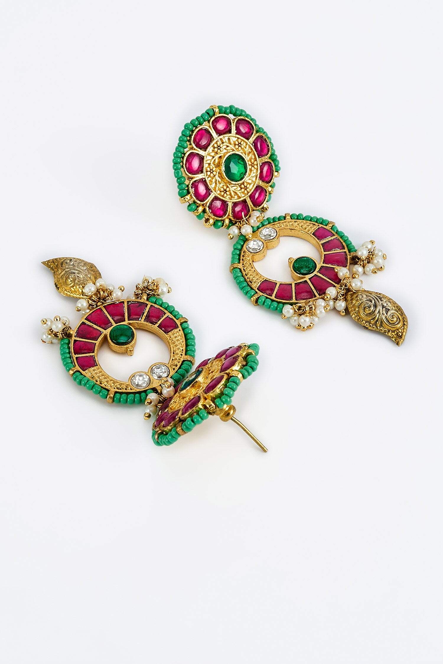 Kundan Polki Necklace & Earring Set 