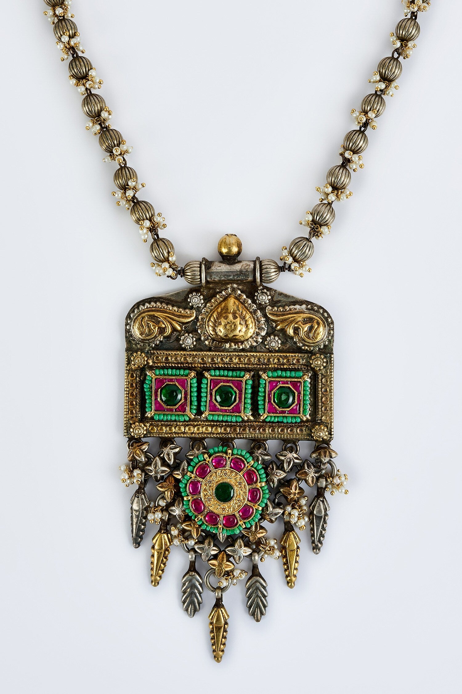 Kundan Polki Necklace & Earring Set 