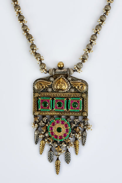 Kundan Polki Necklace & Earring Set 