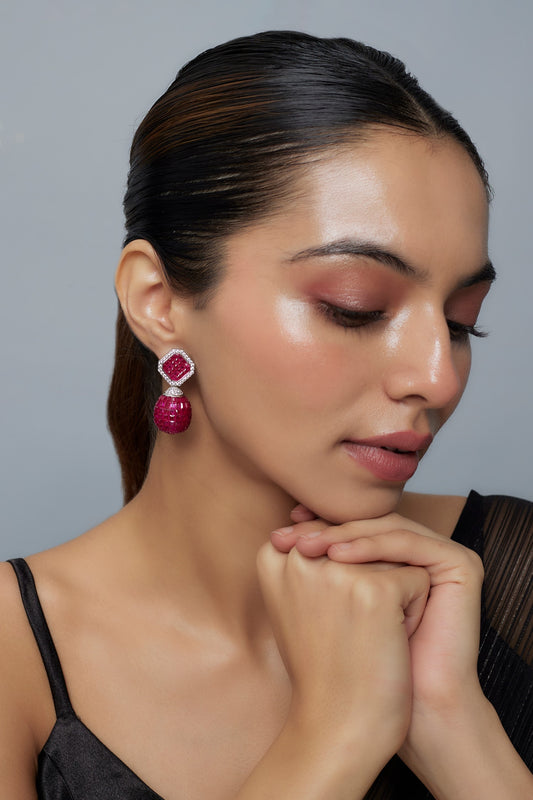Designer Zircon Embellished Danglers 