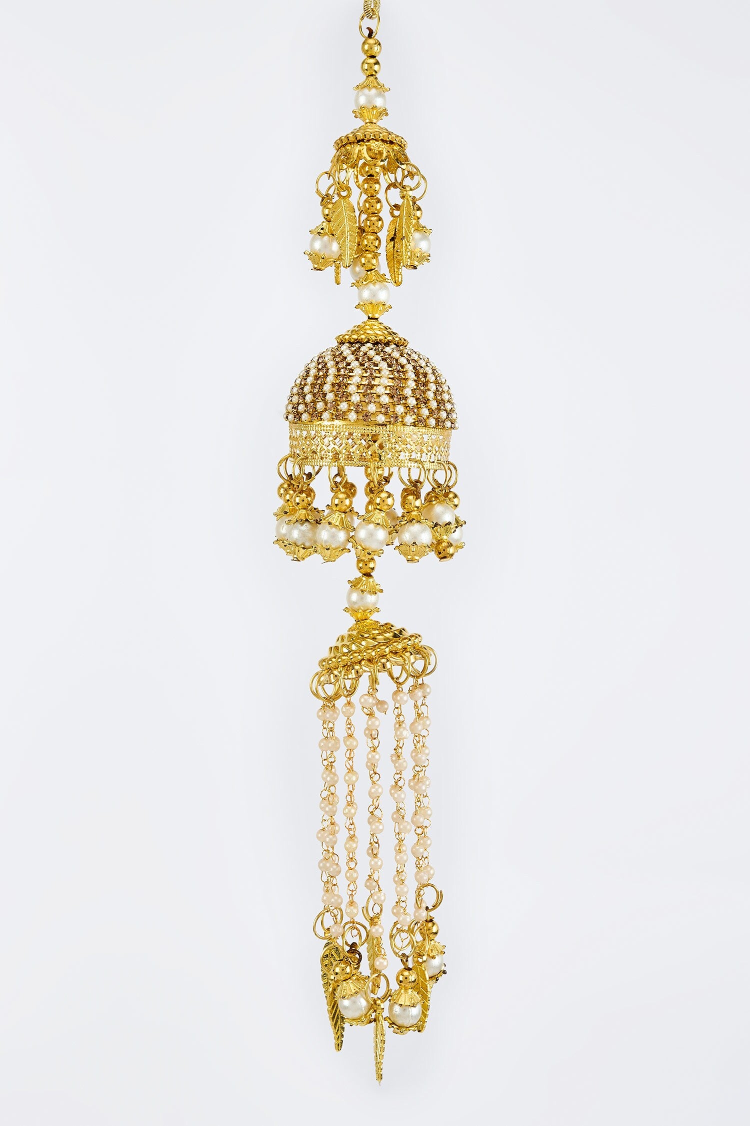 Gold Kundan Polki Kaleera Set 