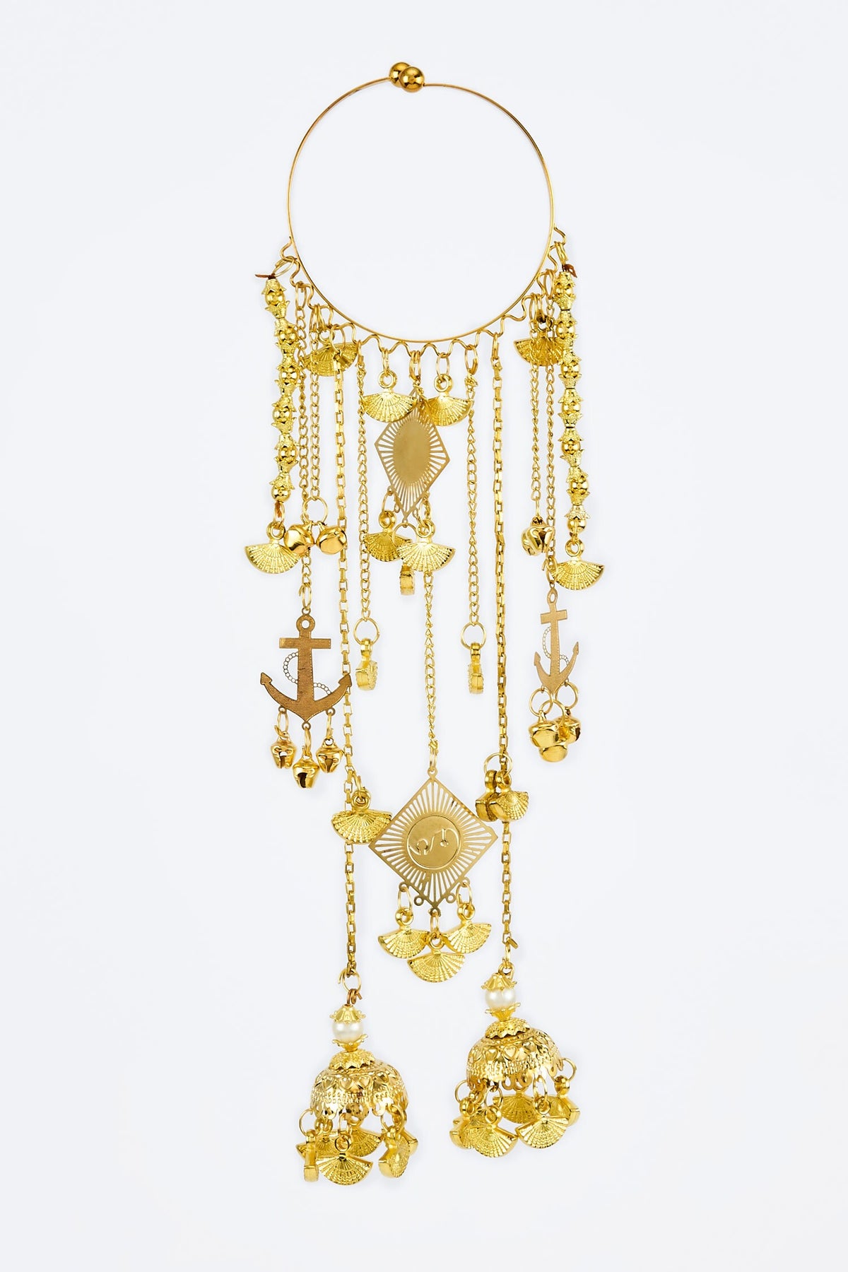 Gold Kaleera Bangles with Charms 