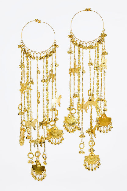 Gold Adjustable Kaleera Bangles 