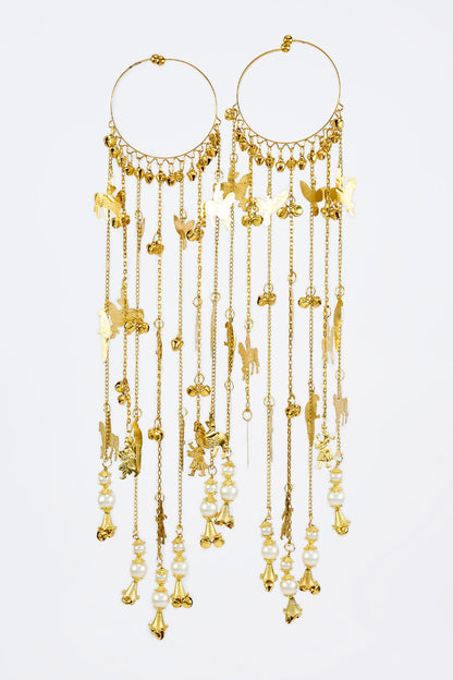 Gold Adjustable Kaleera Bangles 