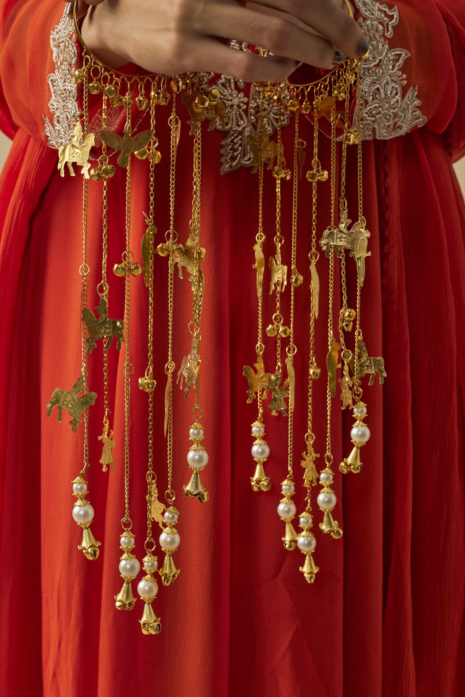 Gold Adjustable Kaleera Bangles 