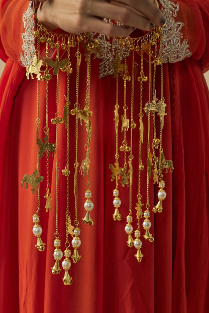 Gold Adjustable Kaleera Bangles 