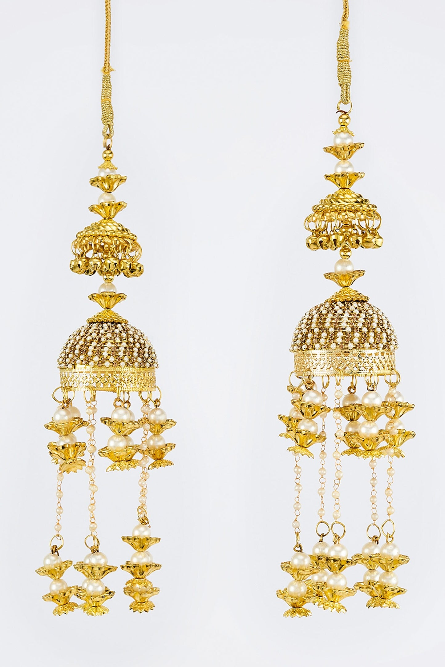 Gold Kundan Polki Designer Kaleeras 