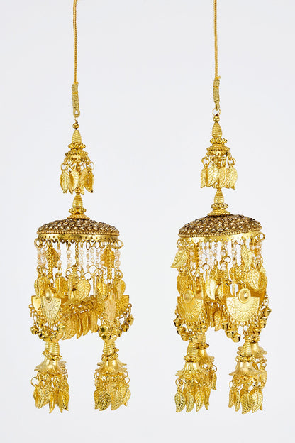 Gold Kundan Polki Kaleeras 