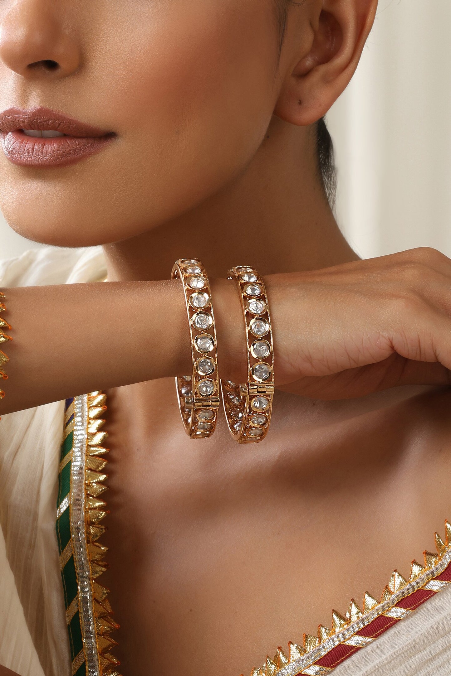 Embellished Polki Bangles 