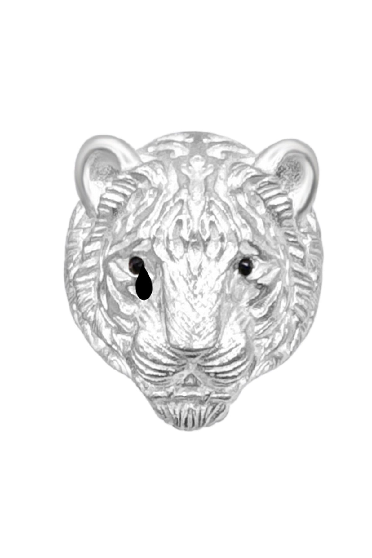 Huli Tiger Silver Stud Earrings 