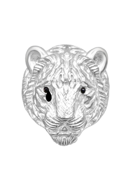 Huli Tiger Silver Stud Earrings 