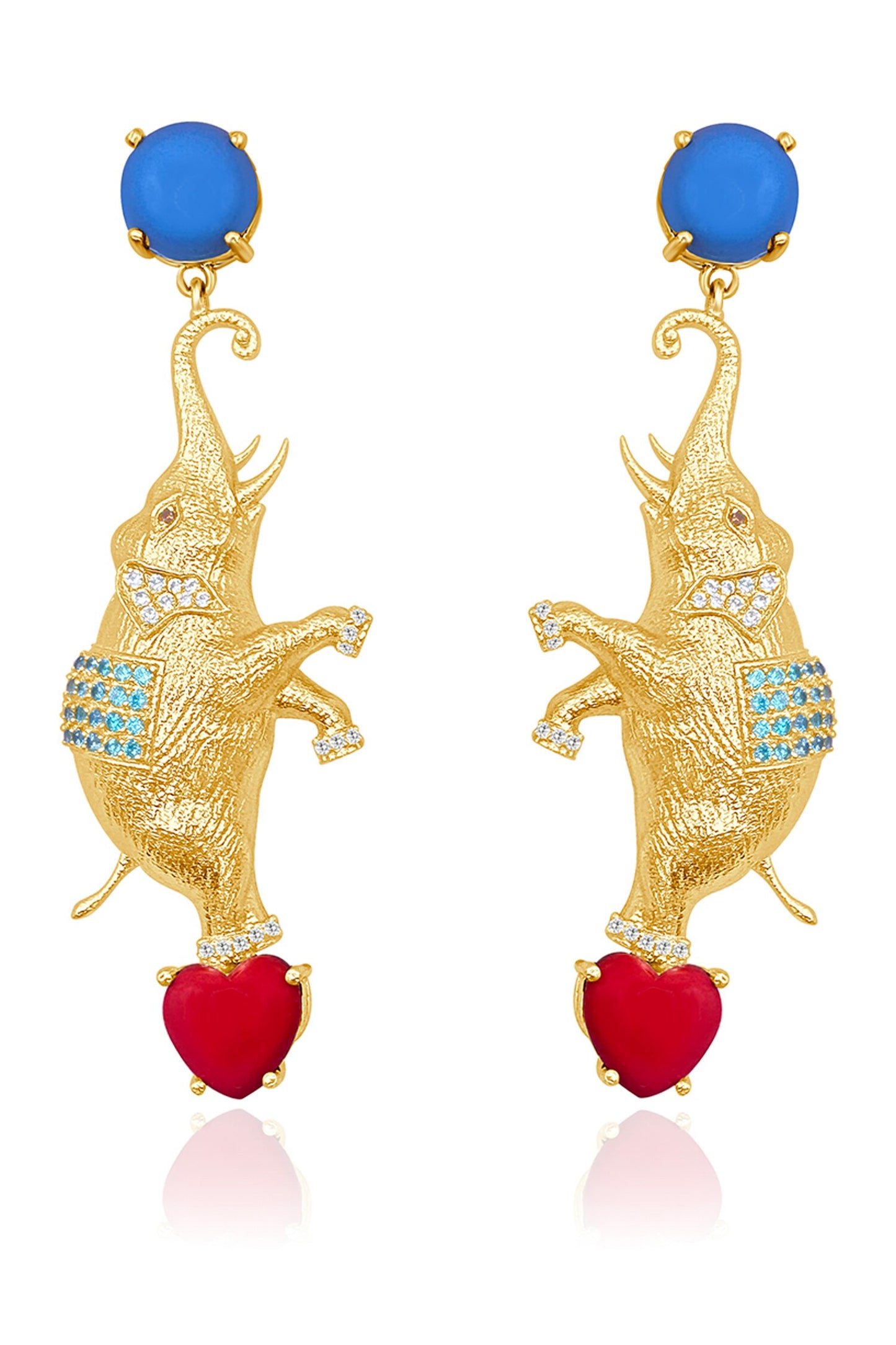 Circus Elephant Statement Earrings 