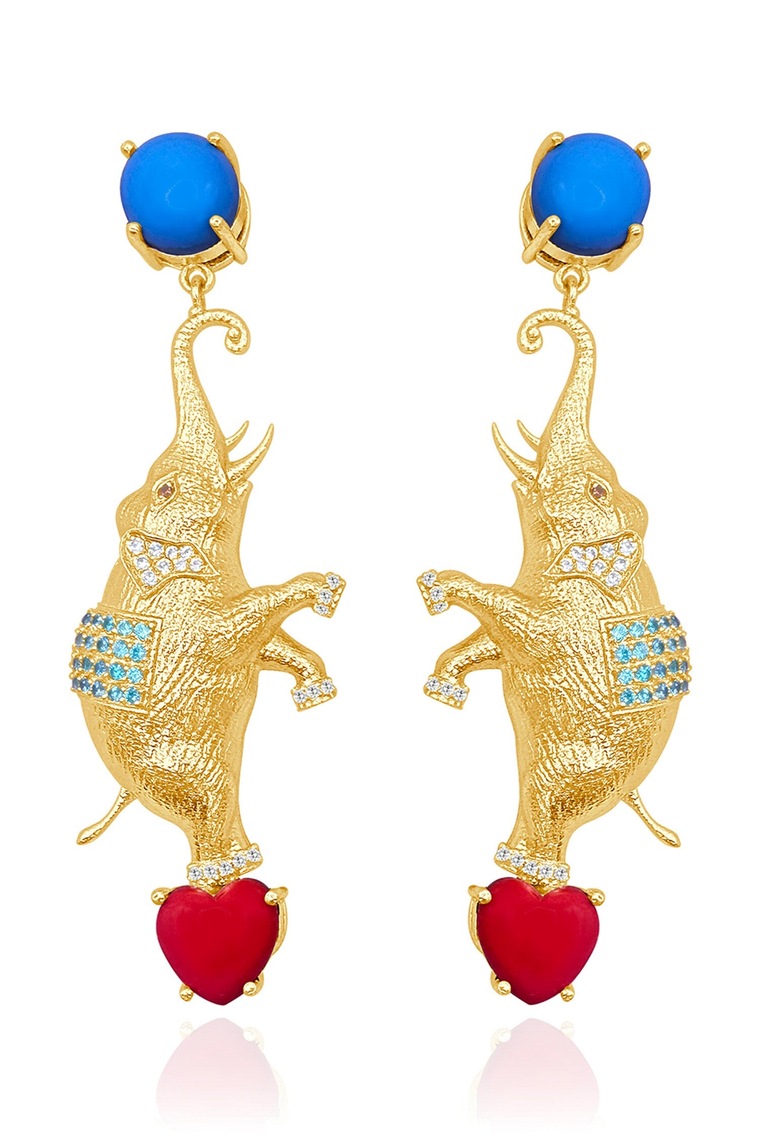 Circus Elephant Statement Earrings 