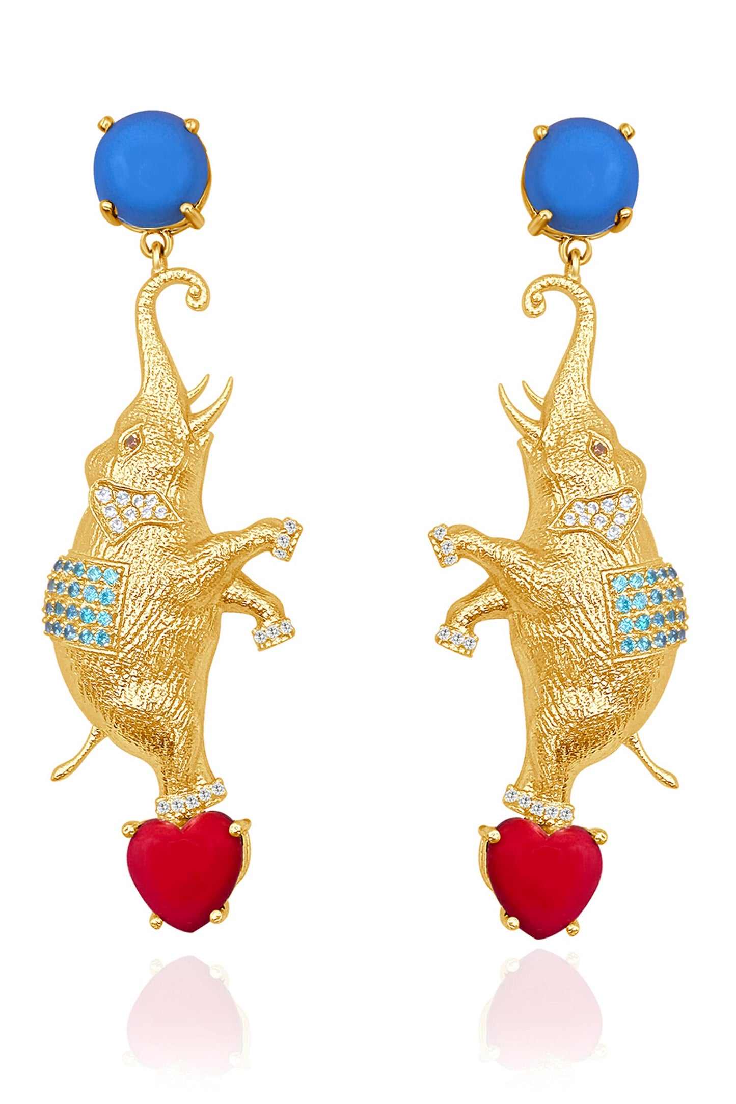 Circus Elephant Statement Earrings 