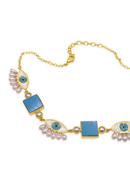 Evil Eye Choker Necklace 
