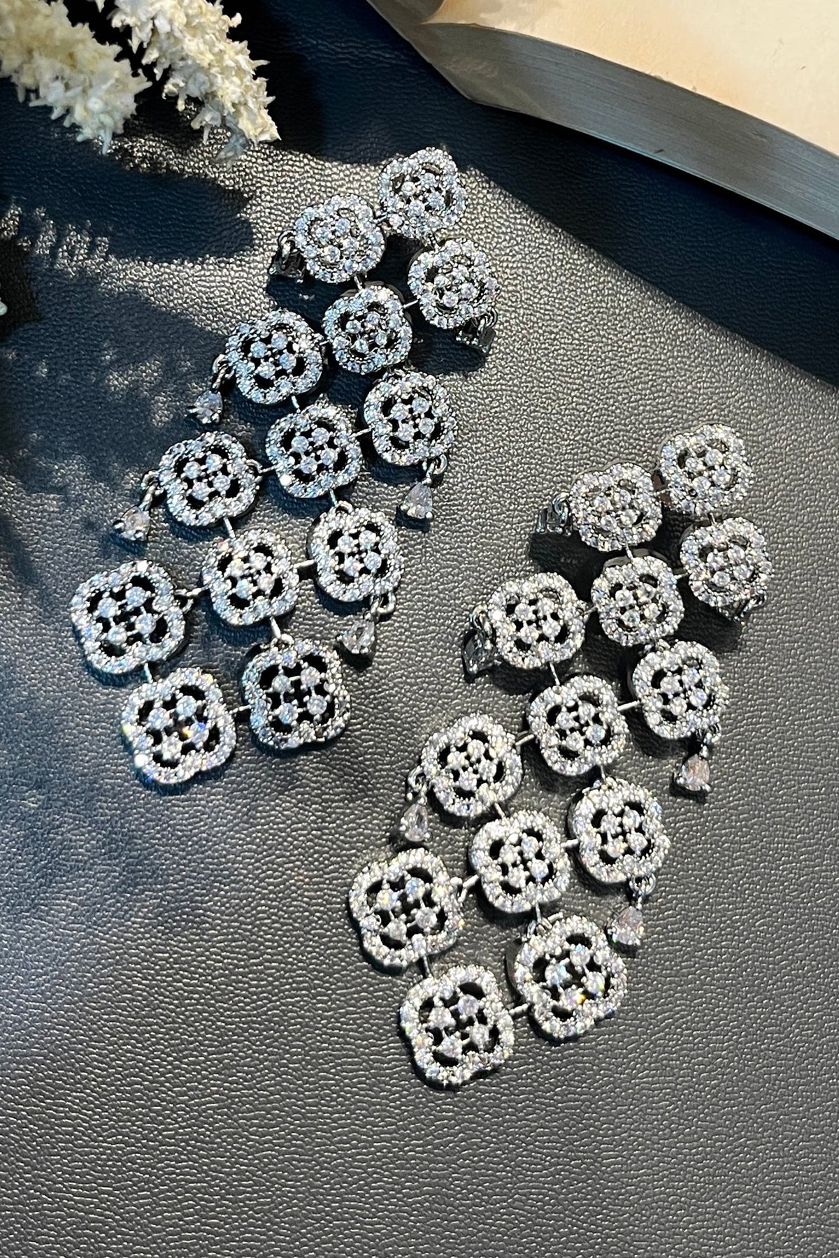 Designer Silver Danglers 