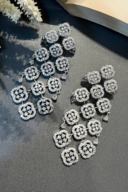 Designer Silver Danglers 