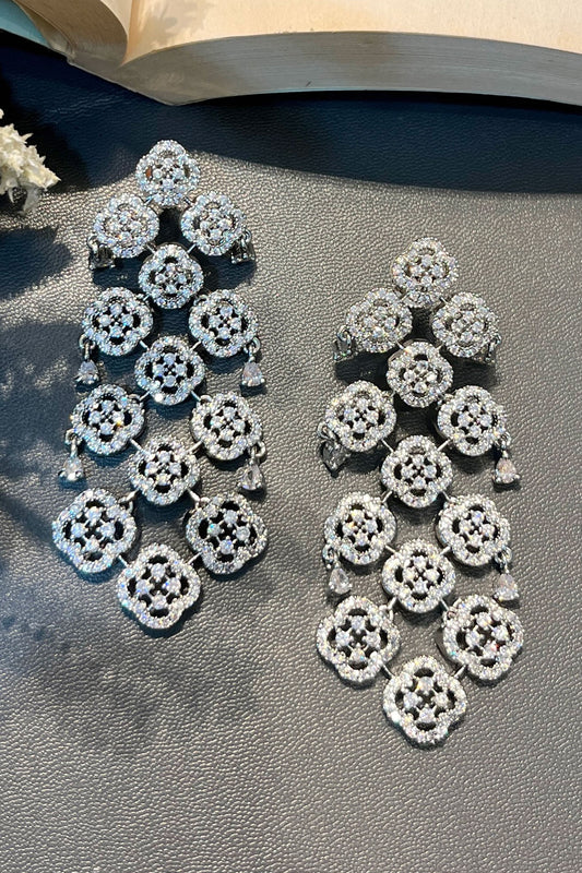 Designer Silver Danglers 