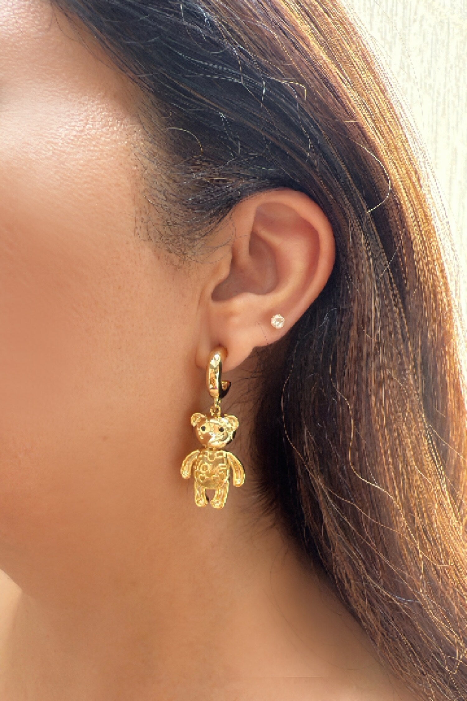 Gold Teddy Bear Danglers 
