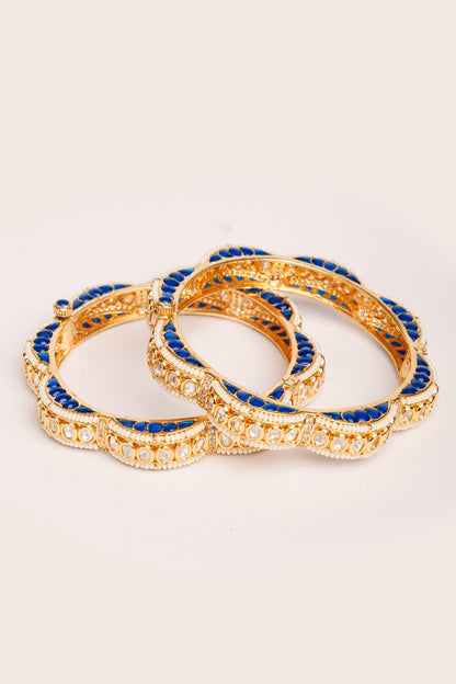 Designer Kundan Polki Bangles 