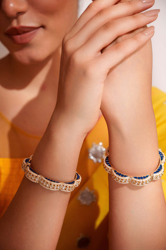 Designer Kundan Polki Bangles 