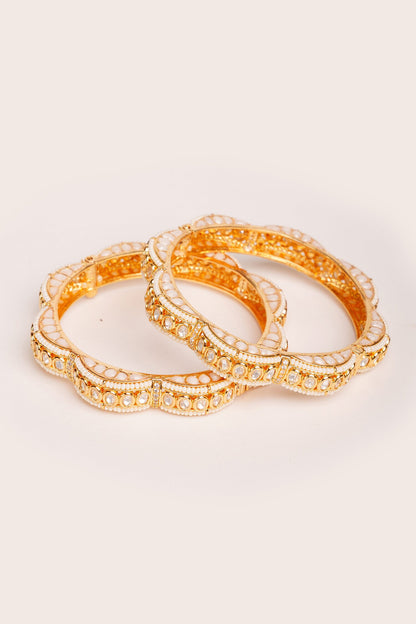 Designer Kundan Polki Bangles 