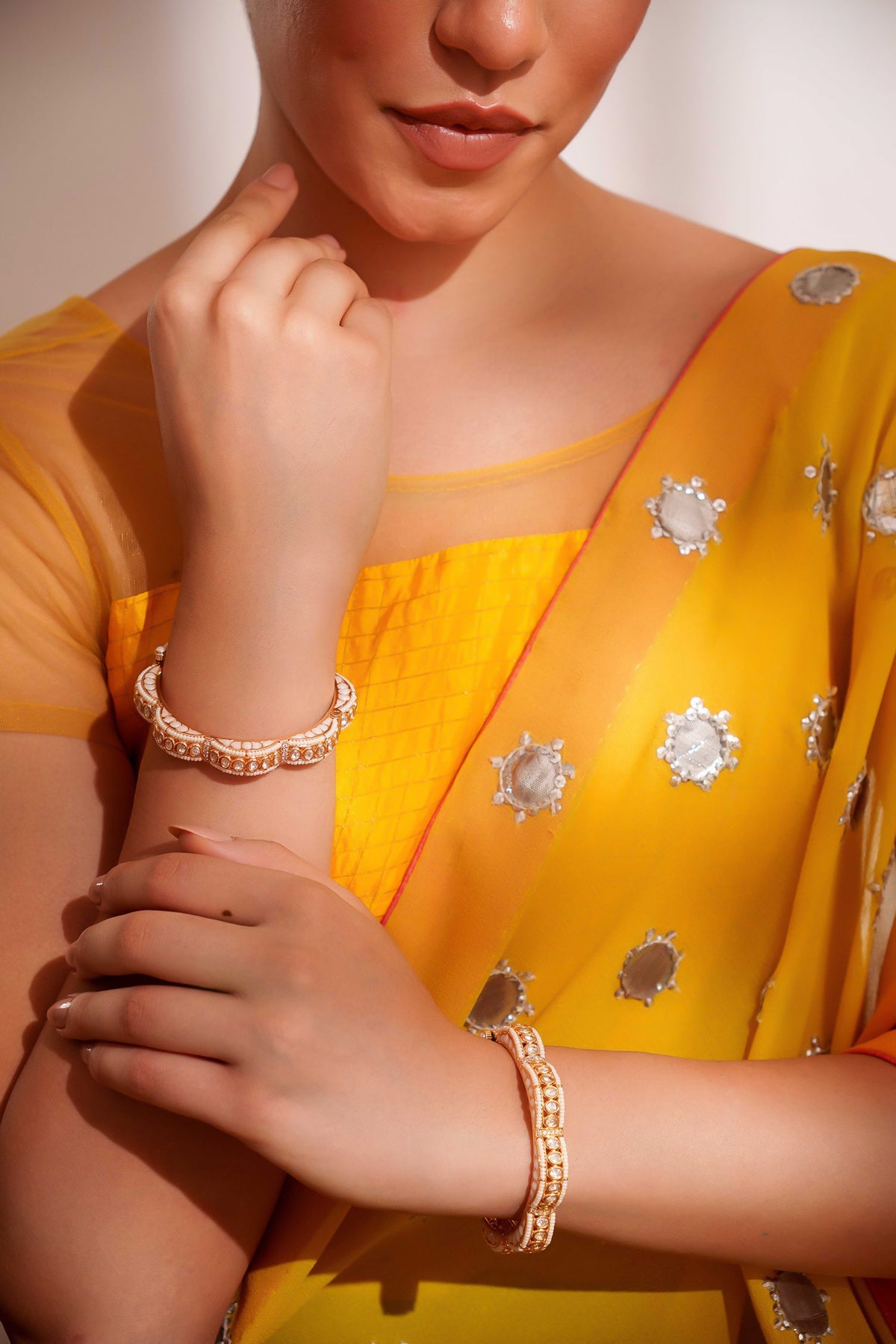 Designer Kundan Polki Bangles 