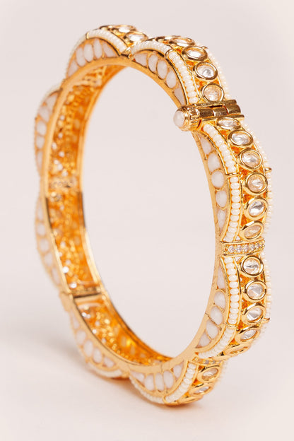 Designer Kundan Polki Bangles 