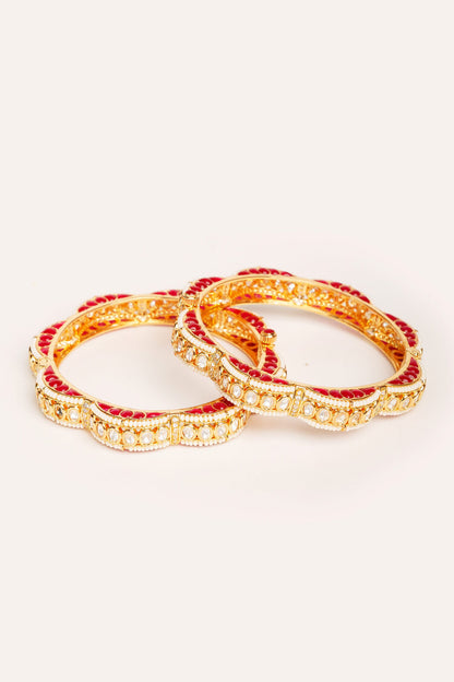 Designer Kundan Polki Bangles 