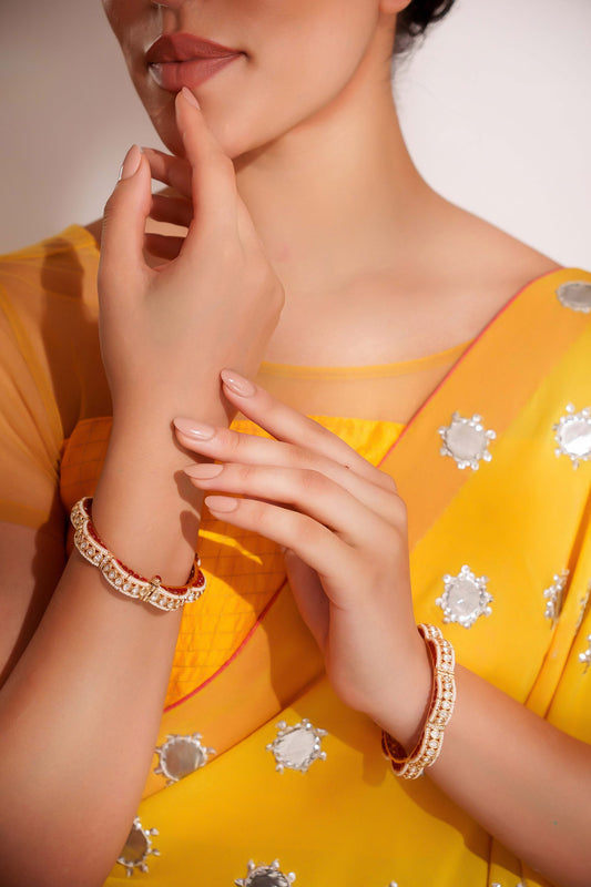 Designer Kundan Polki Bangles 