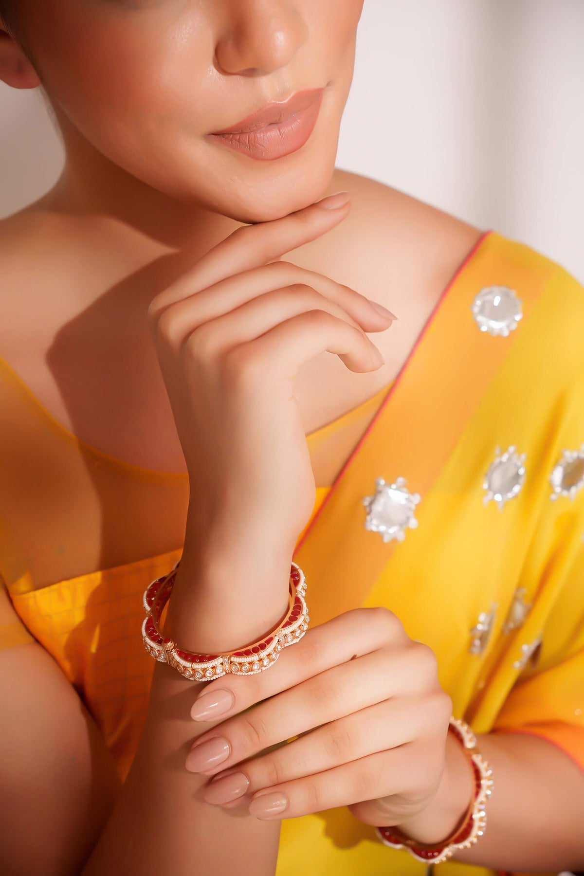 Designer Kundan Polki Bangles 