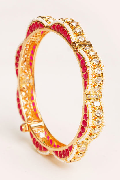 Designer Kundan Polki Bangles 