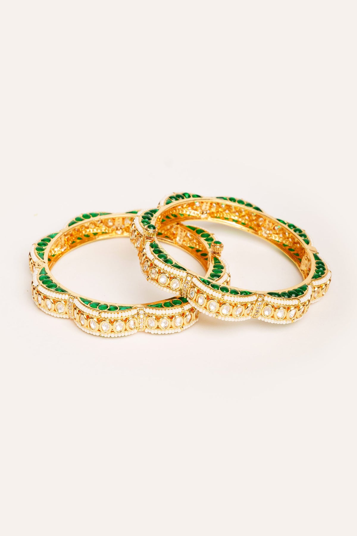 Designer Kundan Polki Bangles 