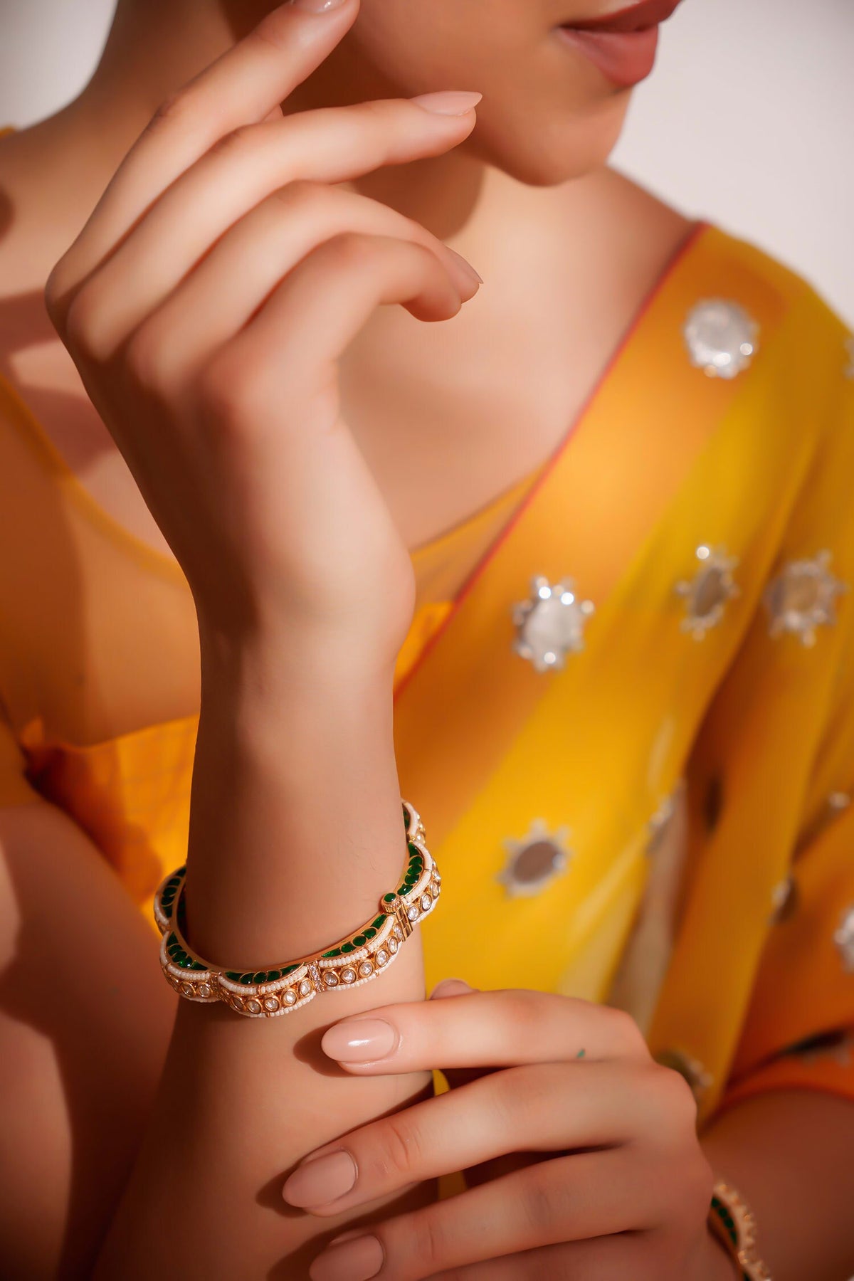 Designer Kundan Polki Bangles 