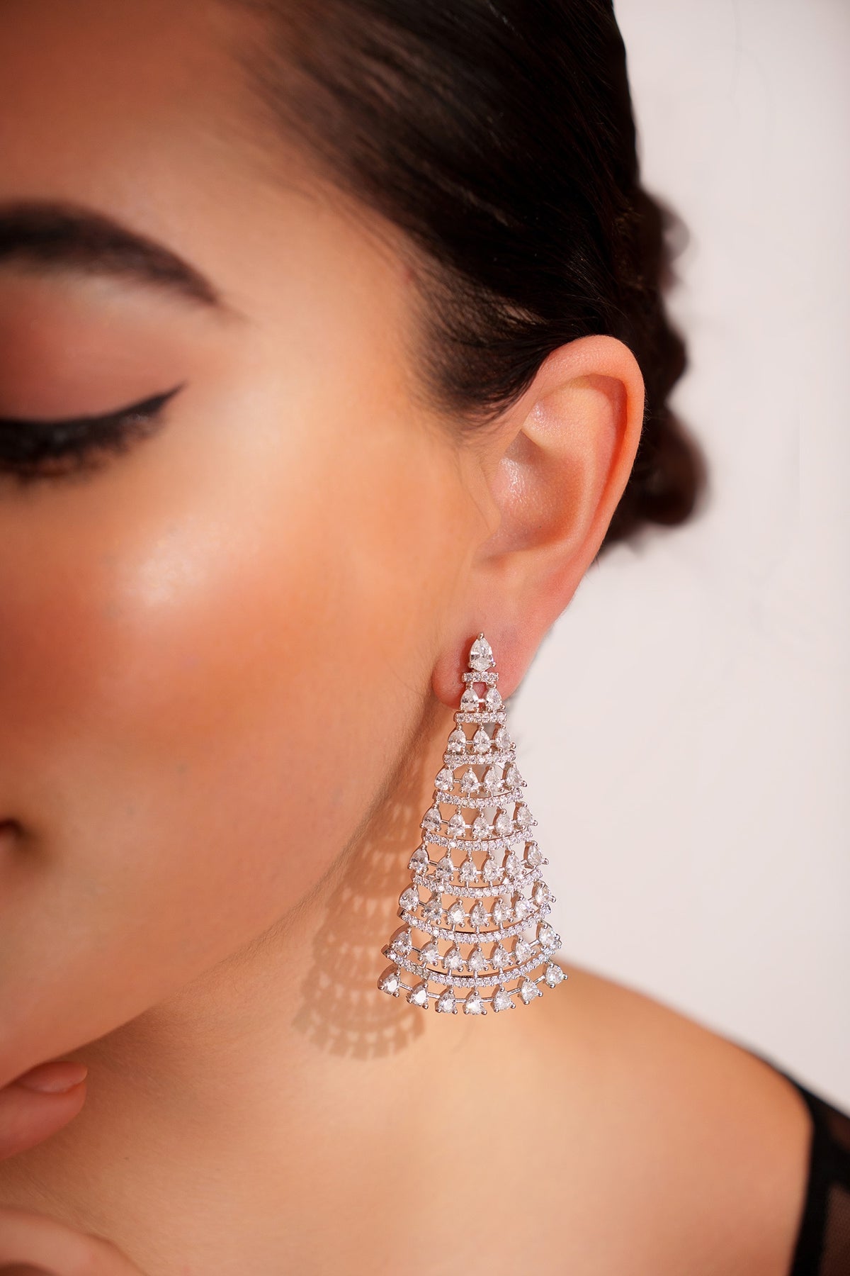 Designer Faux Diamond Danglers 