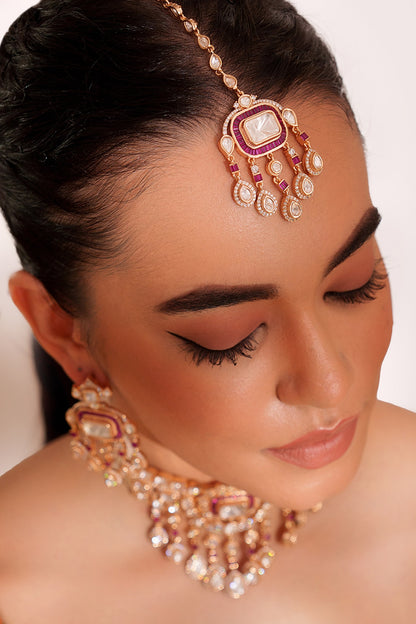 Kundan Polki Designer Jewellery Set 