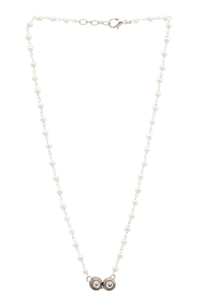 Silver Plated Kundan Jewellery Set 