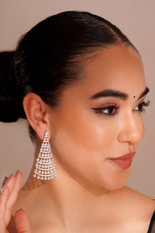 Designer Faux Diamond Danglers 