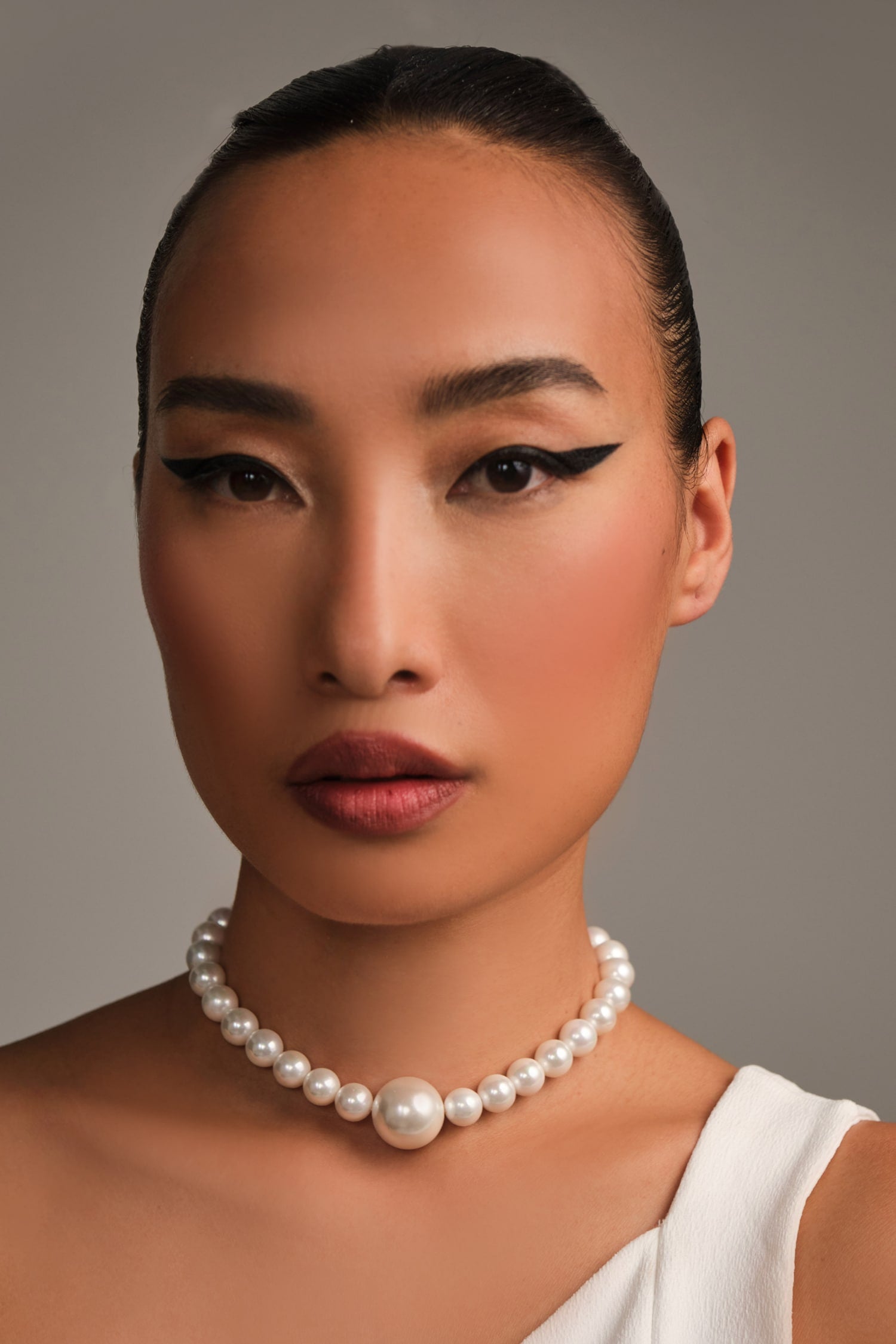 Adjustable Statement Pearl Necklace 
