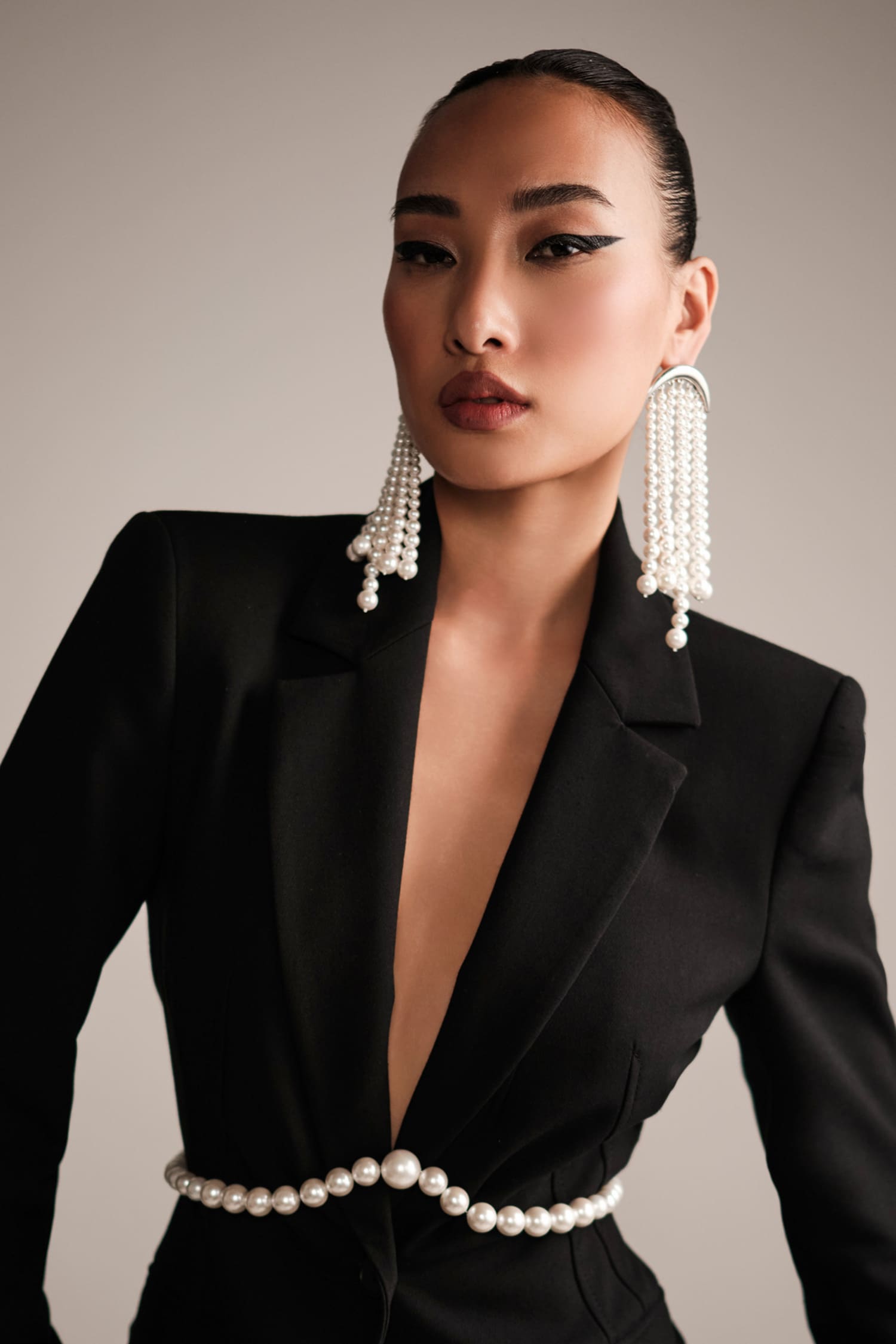 Waterfall Pearl Earrings 