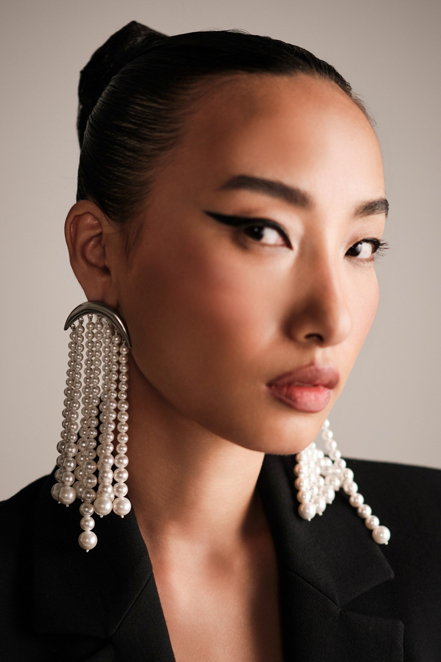Waterfall Pearl Earrings 