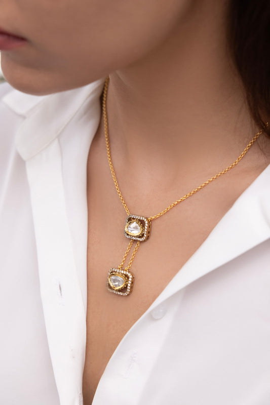 Tavira Gold Finish Necklace 