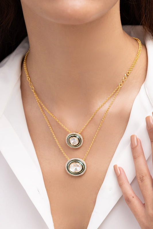 Neehar Gold Finish Necklace 